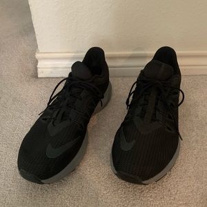 Men’s black Nike sneakers, size 13.